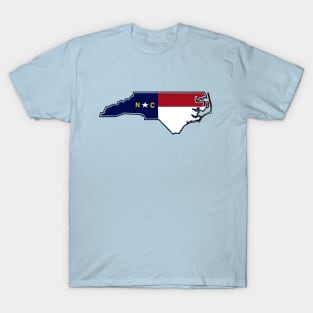 North Carolina State with Flag Colors T-Shirt